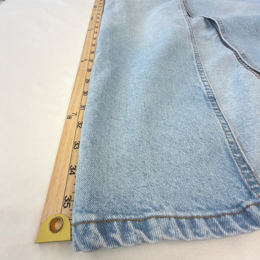 Gianni Bini Light Wash Denim Maxi Skirt High Waisted Front Slit Size 2 Blue Long - Picture 9 of 11